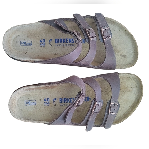 Birkenstock Florida Soft Footbed Birkibuc - Mocha Sandal - Picture 4 of 8